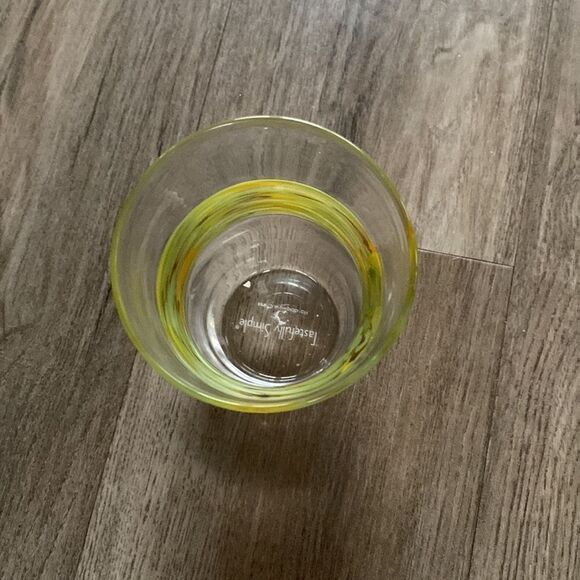 🔥FIRM Set of (4) Tastefully Simple on the RocksGlass - Picture 4 of 9